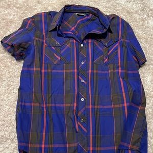 Anchor Blue casual button down shirt